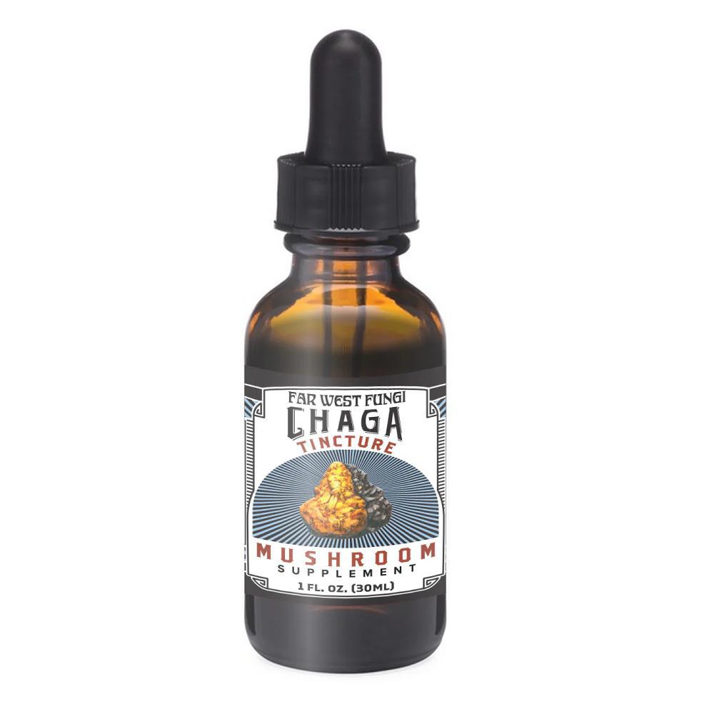Far West Fungi Chaga Tincture – Ethereal Gold Herbal Alchemy