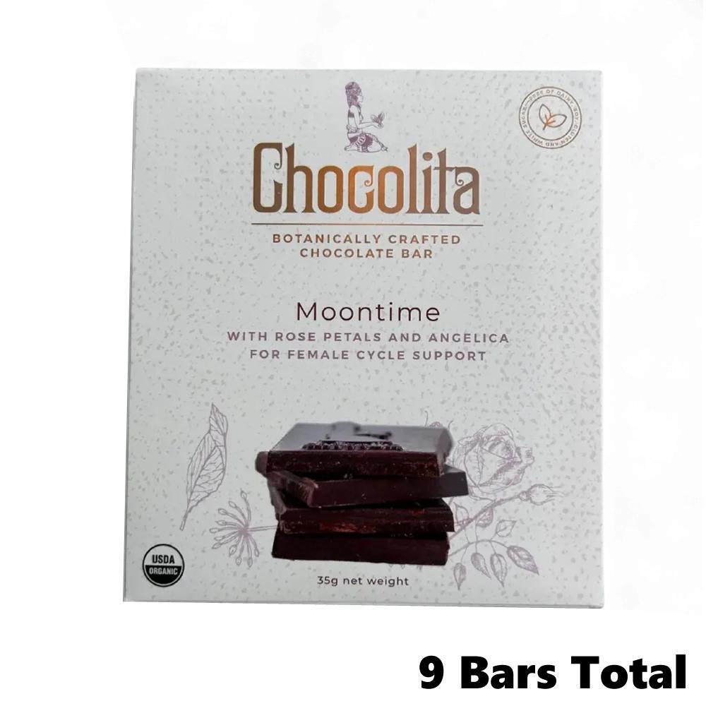 Chocolita Ease – Moontime Rose Raw Dark Chocolate Bar