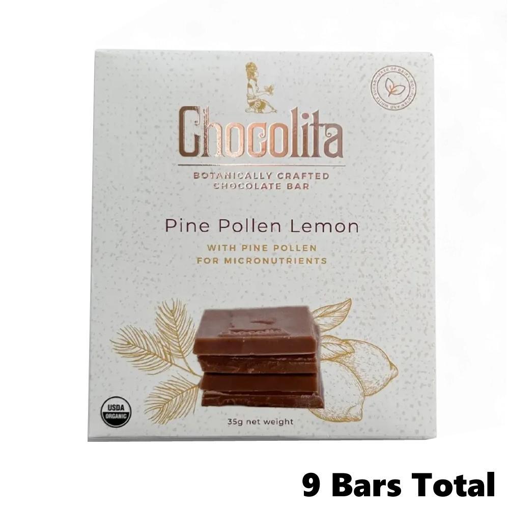 Chocolita Power – Pine Pollen Raw White Chocolate Bar